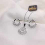 Vintage Gemstone Necklace Set For Girls/Women