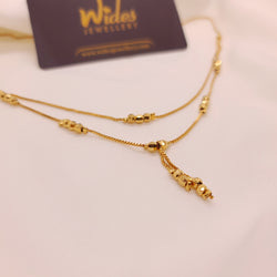 Lovely Design Golden Double Chain/Necklace for Girls/Women