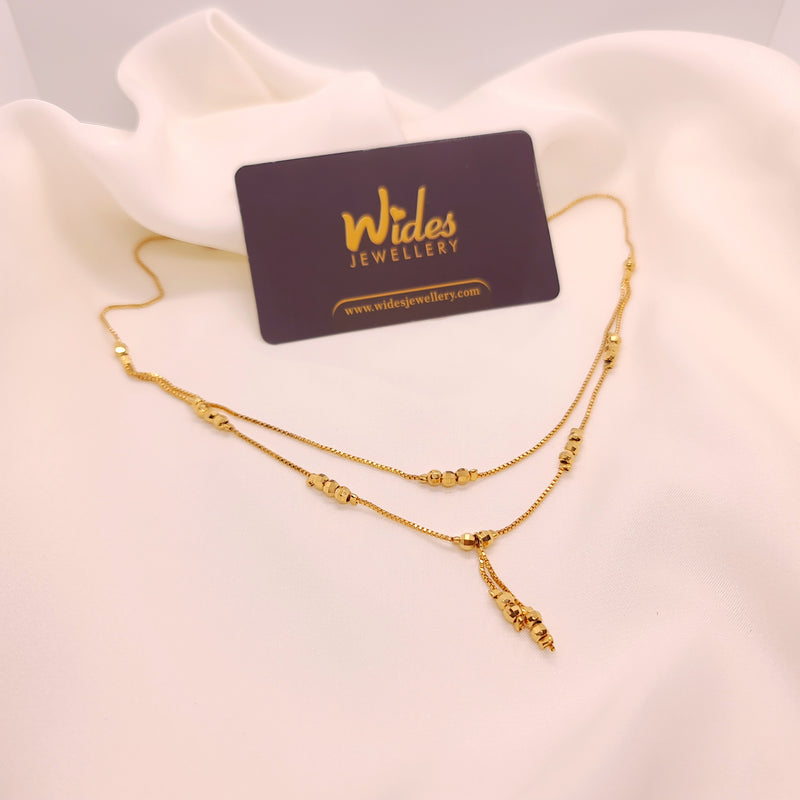 Lovely Design Golden Double Chain/Necklace for Girls/Women