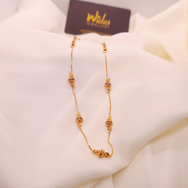 Ball Design Gold Plated Mala Chain for Girls/Women