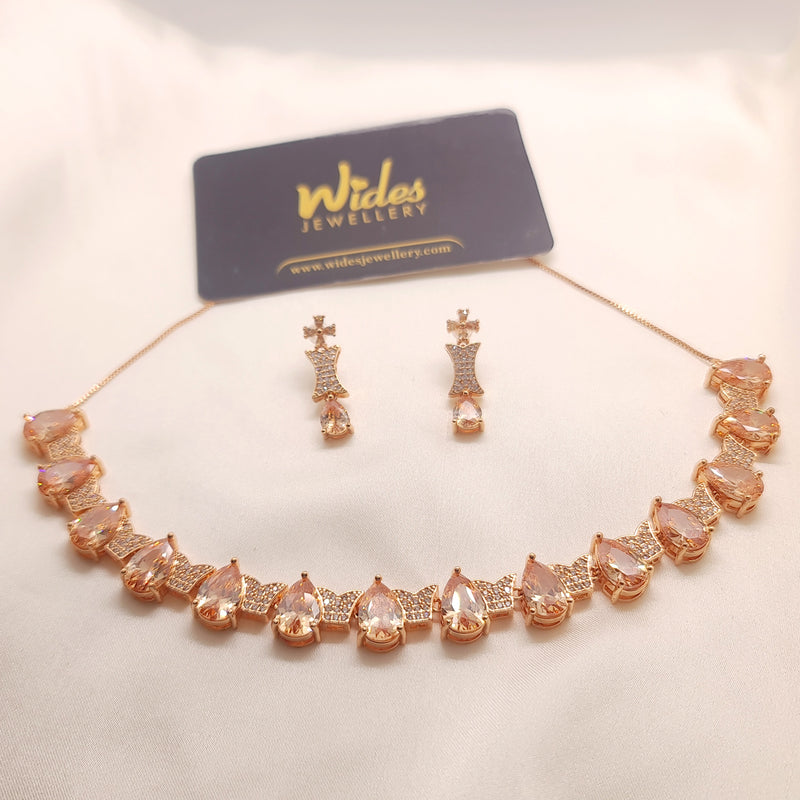 Majestic Golden Stones Radiance Necklace Set