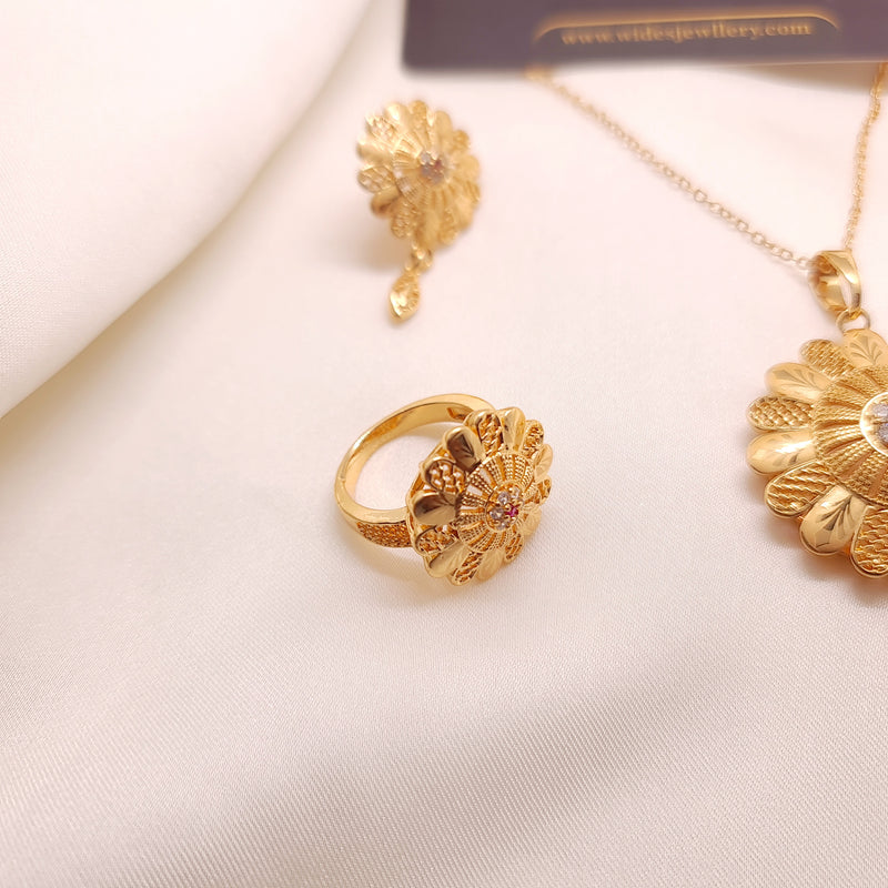 Opulent Gold-Plated Jewelry Set for Girls/Women