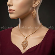 Luxurious Gold-Plated Locket Set for Girls/Women