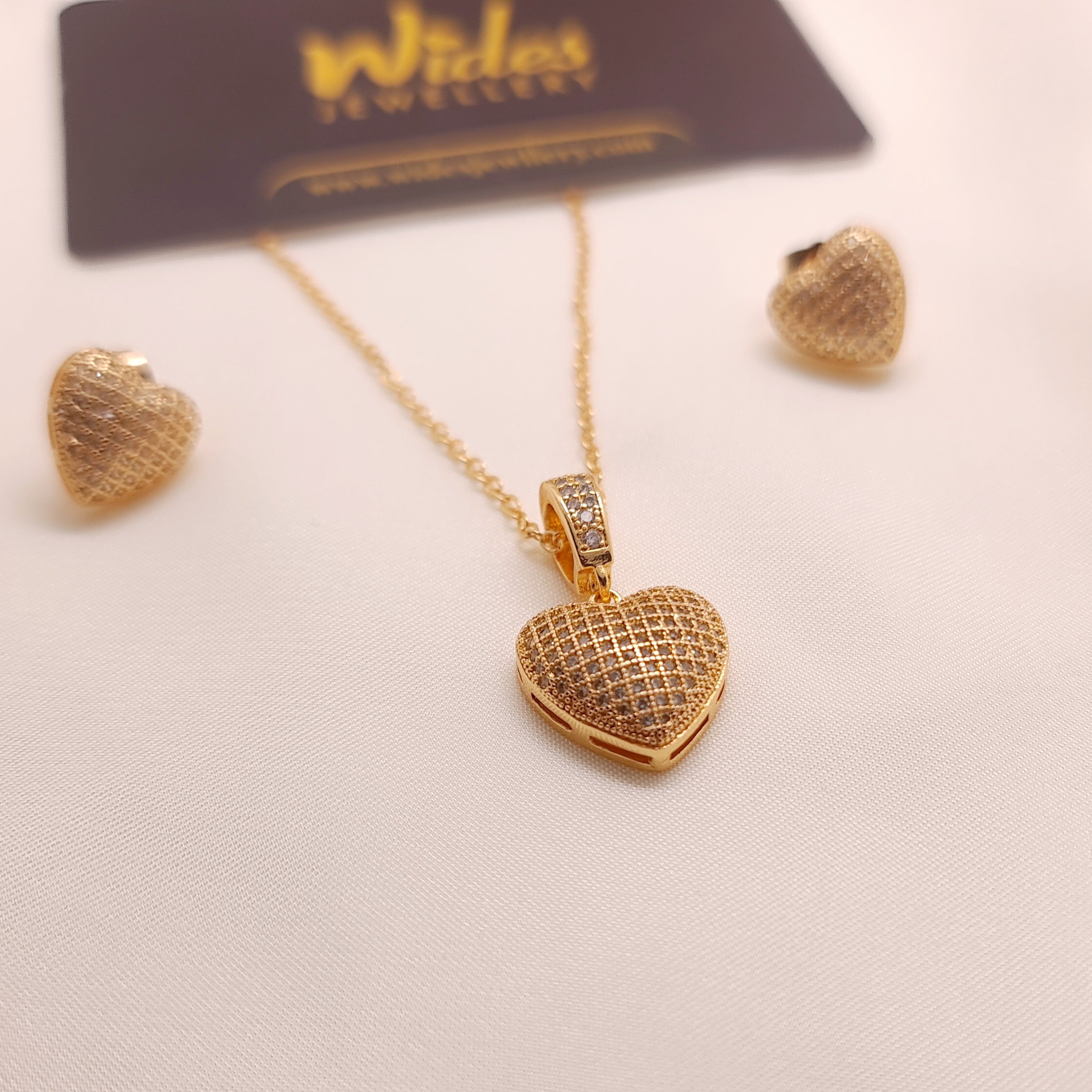 Filled Heart Locket Set for Girls/Women