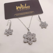 Glimmering Floral Locket Set for Girls/Women