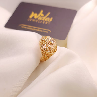 Crimson Orb Ring for Girls/Women