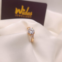 Unique Single Stone Ring for Girls/Women