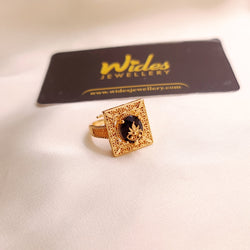 Gold-Plated Stone Ring for Girls/Women