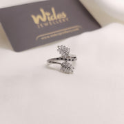 Sterling Grace Leaf Ring for Girls/Women