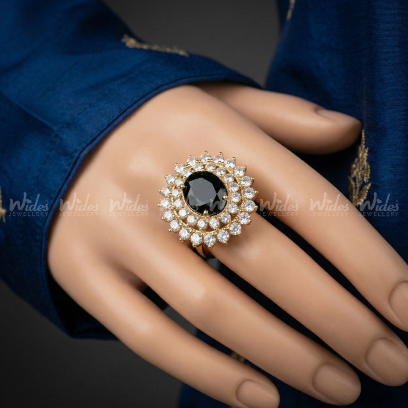 Gemstone Burst Ring for Girls/Women