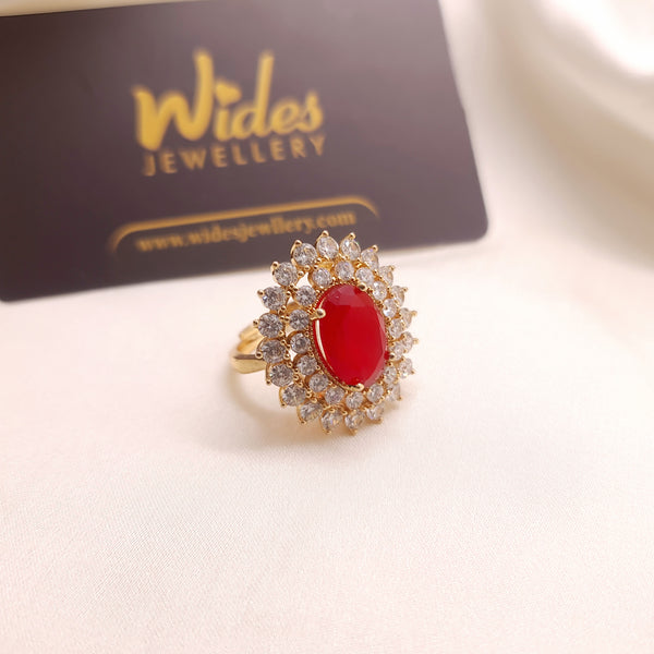 Gemstone Burst Ring for Girls/Women