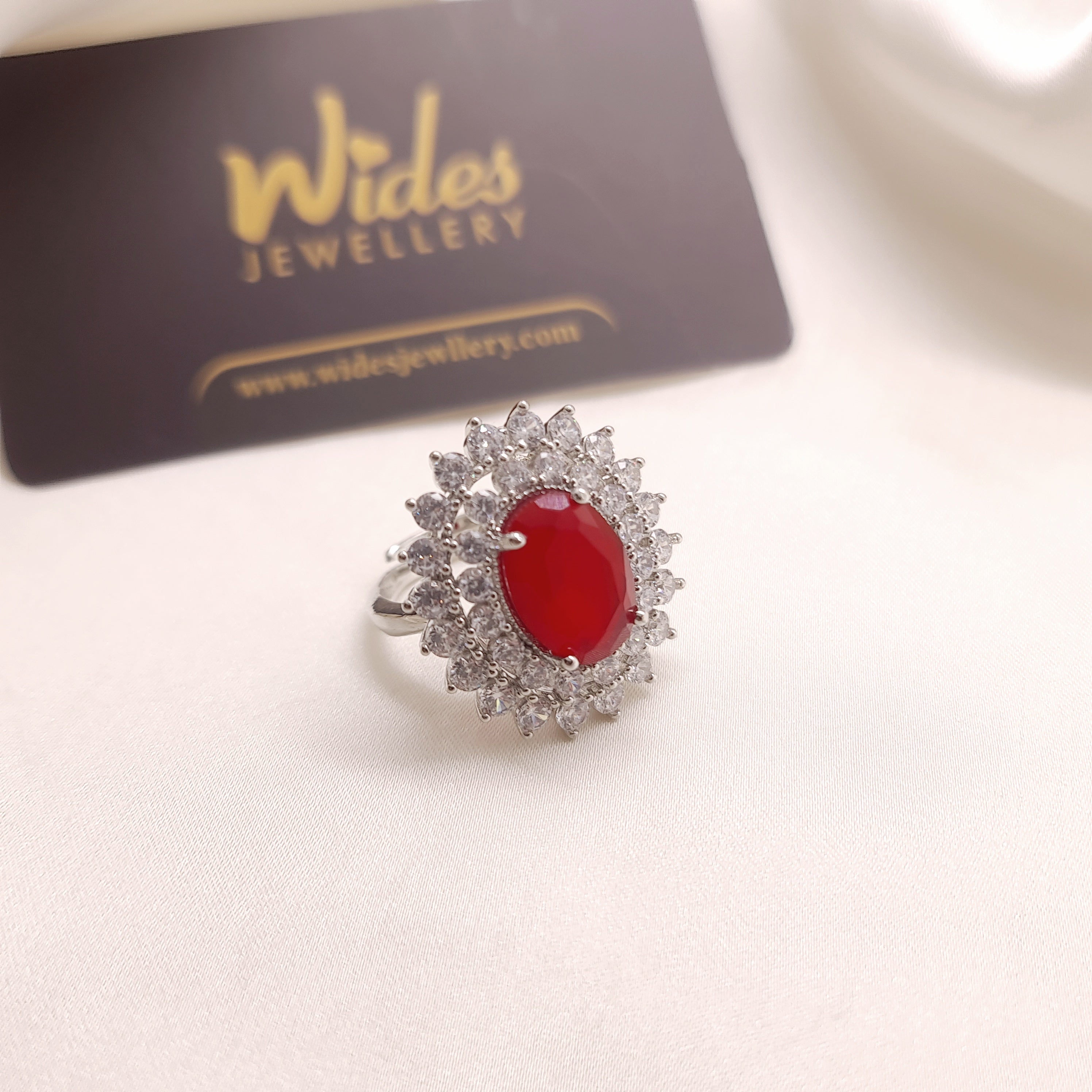 Gemstone Burst Ring for Girls/Women