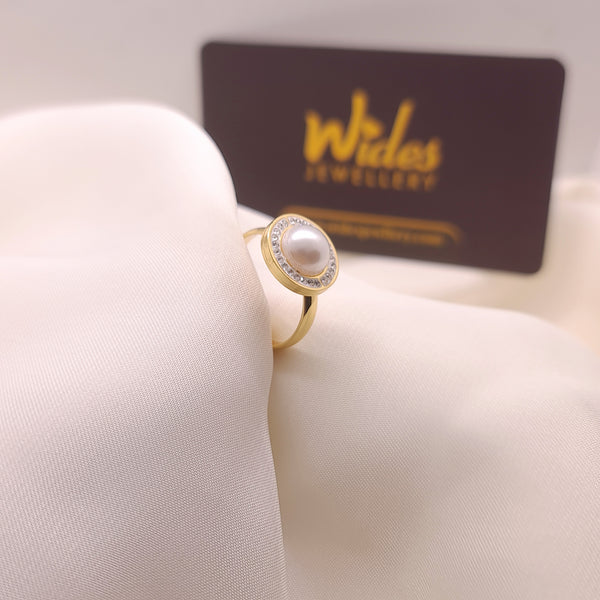 Halo Pearl Ring for Girls/Women