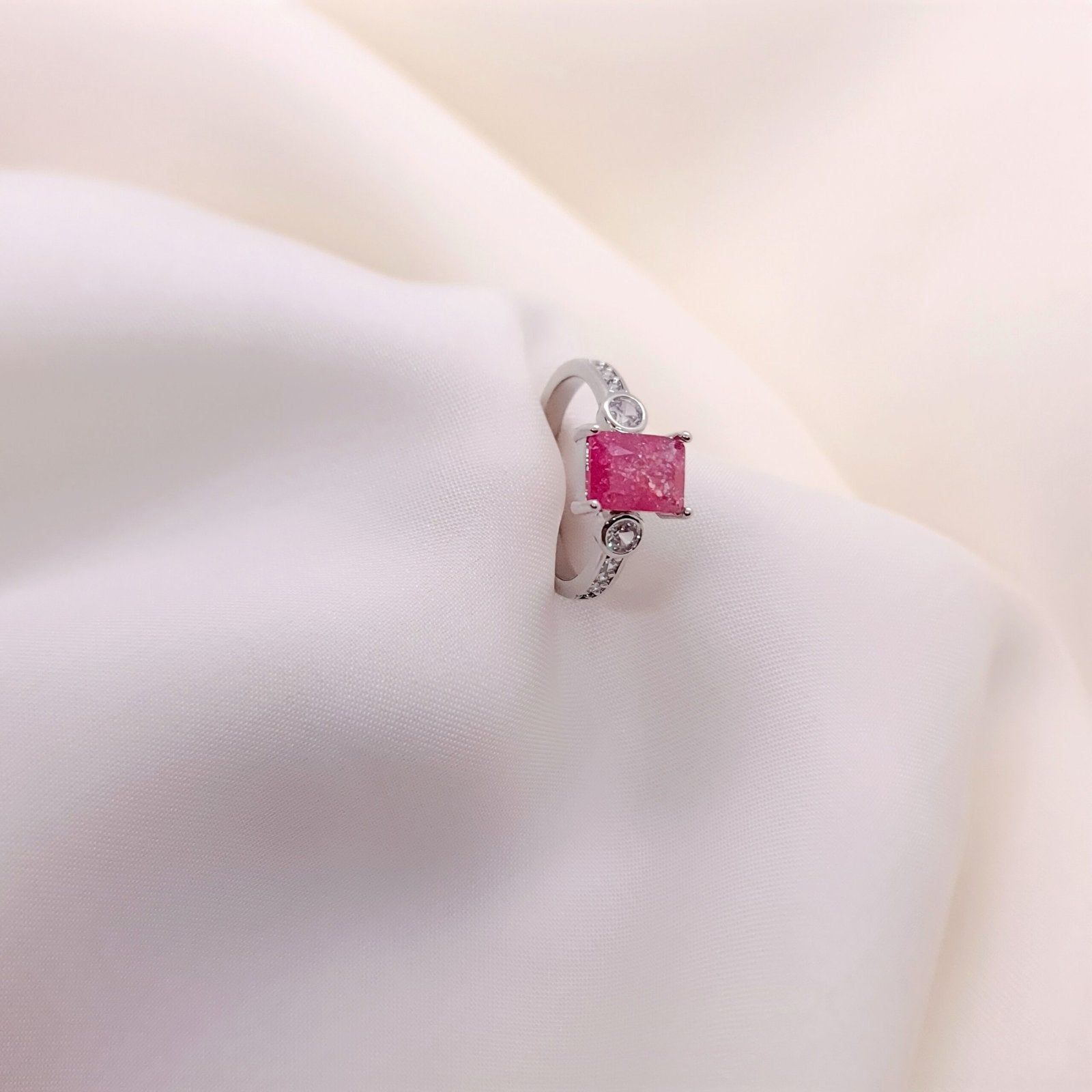 Elegant Pink Stone Ring for Girls & Women – Wides Jewellery