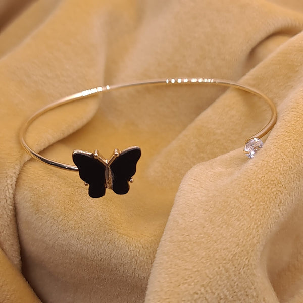 #bracelet #fashion #jewellery #adjustable_bracelet #golden_bracelet #black_butterfly